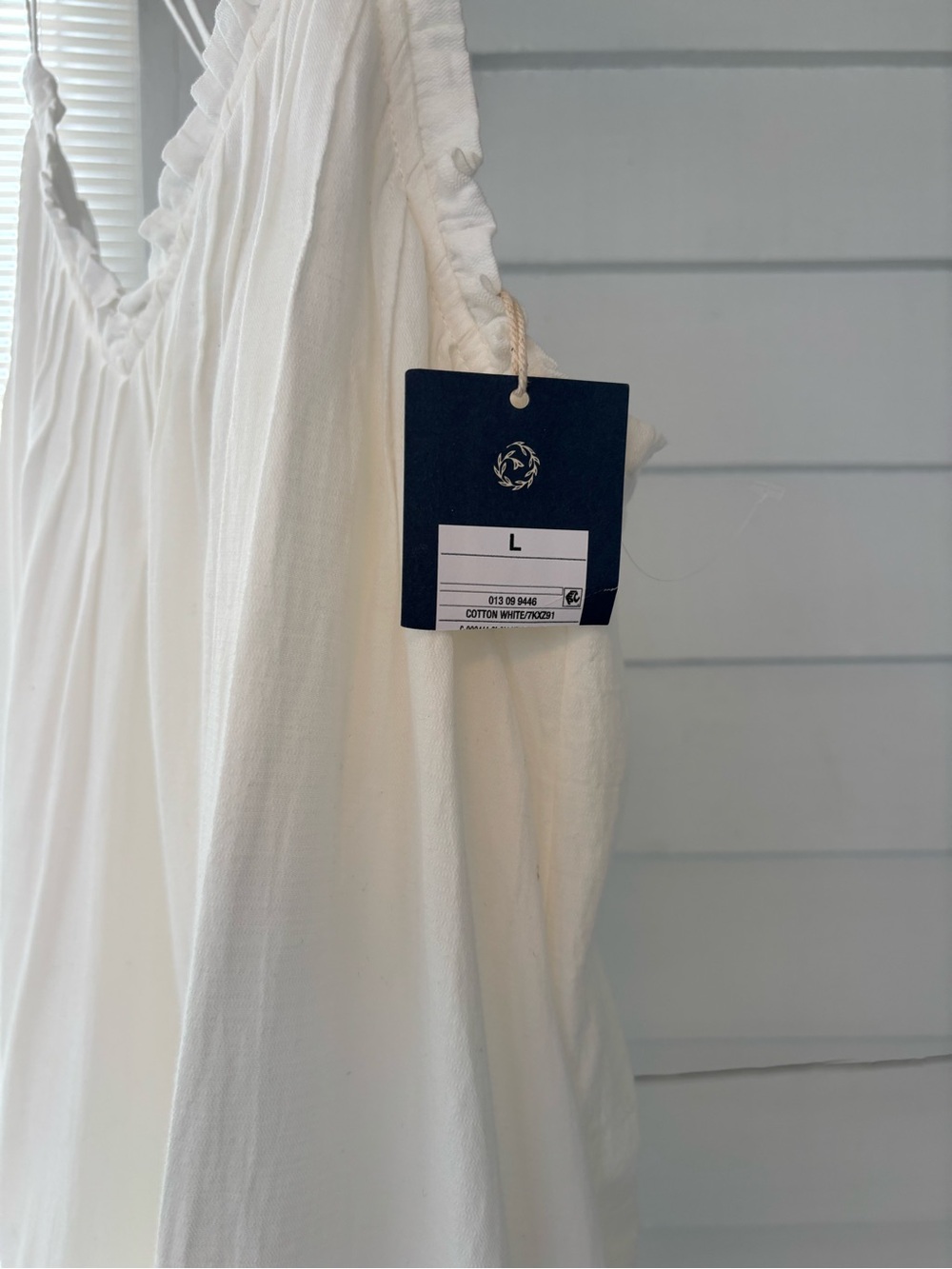 NWT White Tiered Ruffle Spaghetti Strap Sundress - Picture 10 of 13